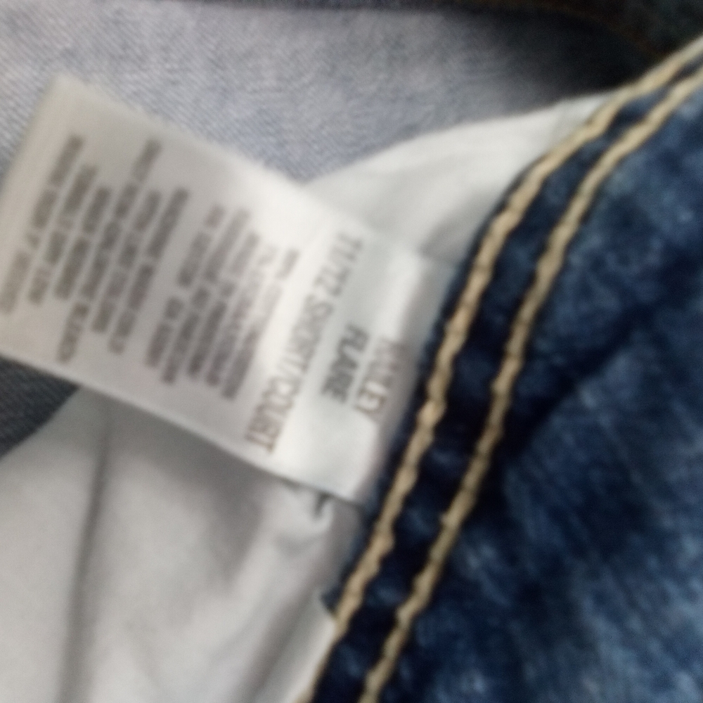 Aerospotale Y2K Boho Chic 70s Revival Low Rise Medium Wash Jeans Size 12 - Picture 6 of 7